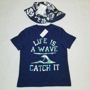 Toddler boys T-shirt & Bucket Hat NWT